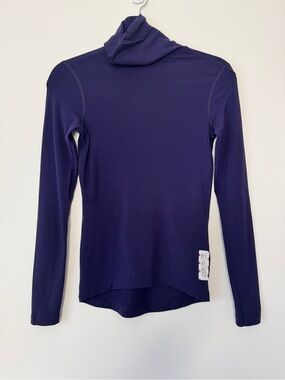 Rapha Base Layer Merino Wool Long Sleeve Turtleneck Purple Sz S